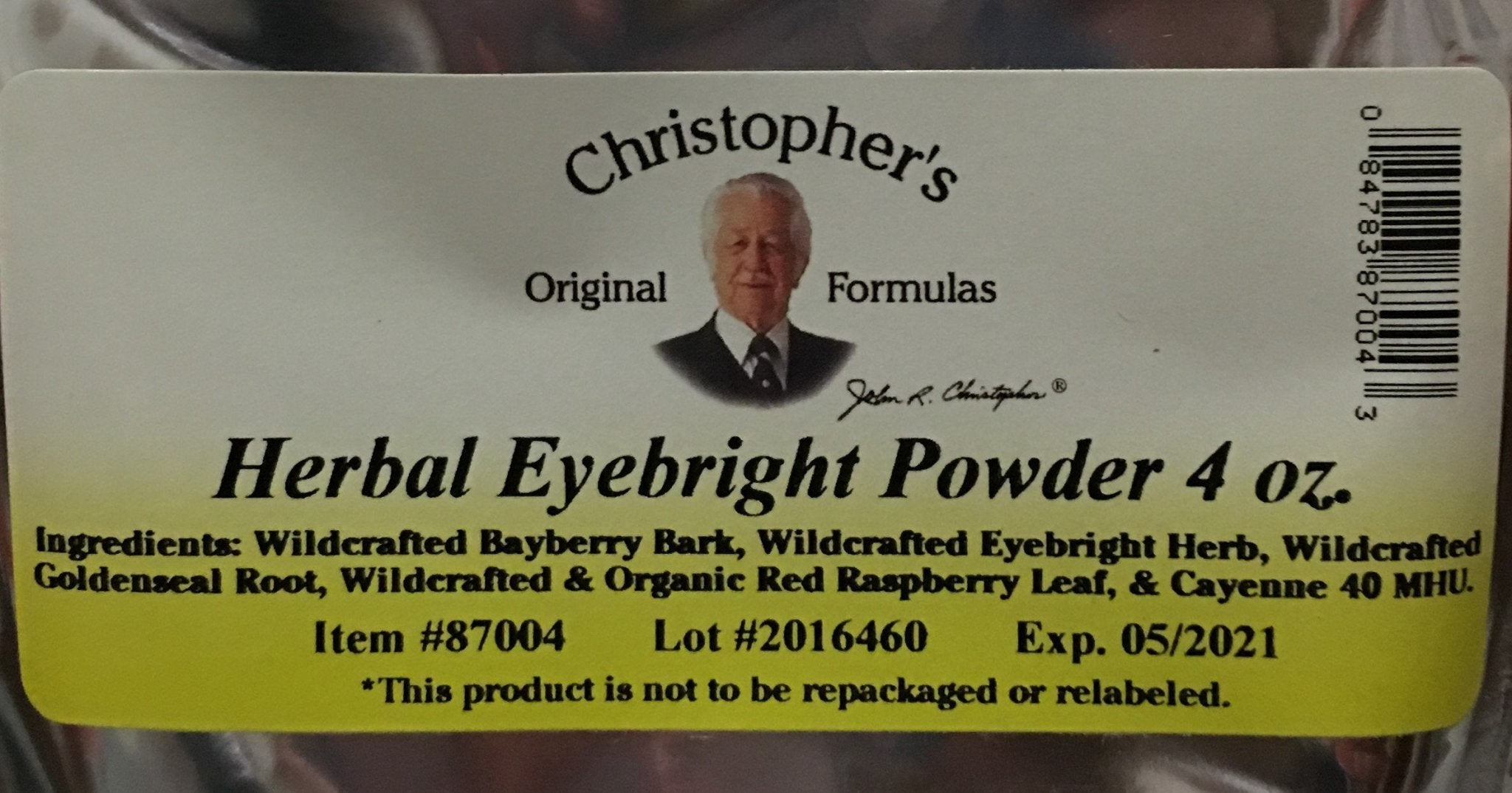 Christophers Original Formulas Herbal Eyebright Powder 4 OZ - TrustMedUSA