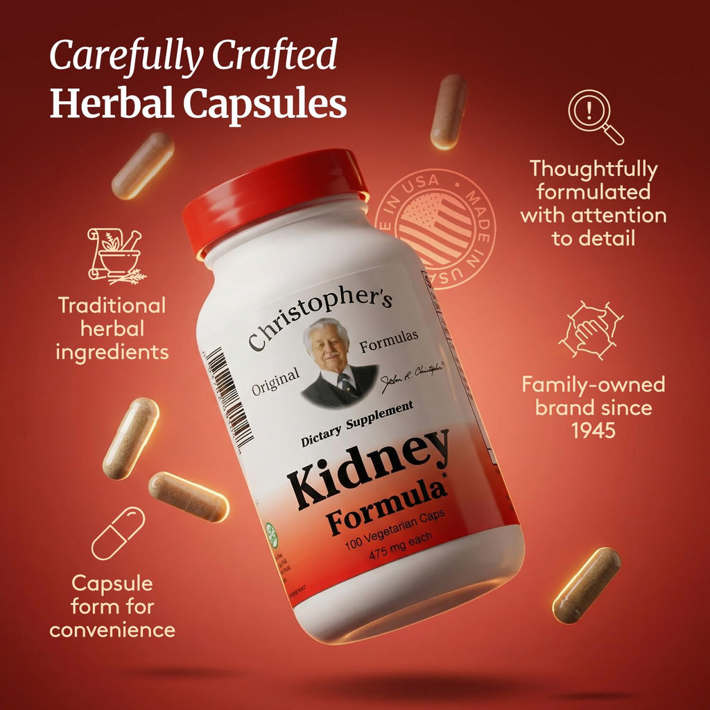 Christopher's Original Formulas Kidney Formula - Kidney Cleanse Detox & Repair Formula - Herbal Blend for Kidney Support - TrustMedUSA