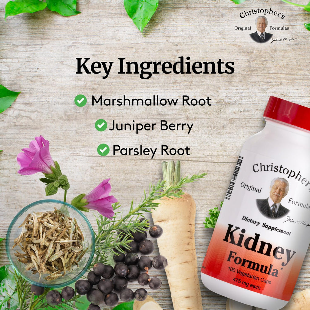 Christopher's Original Formulas Kidney Formula - Kidney Cleanse Detox & Repair Formula - Herbal Blend for Kidney Support - TrustMedUSA