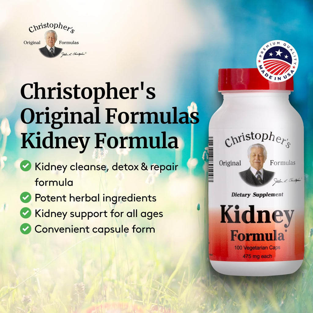Christopher's Original Formulas Kidney Formula - Kidney Cleanse Detox & Repair Formula - Herbal Blend for Kidney Support - TrustMedUSA