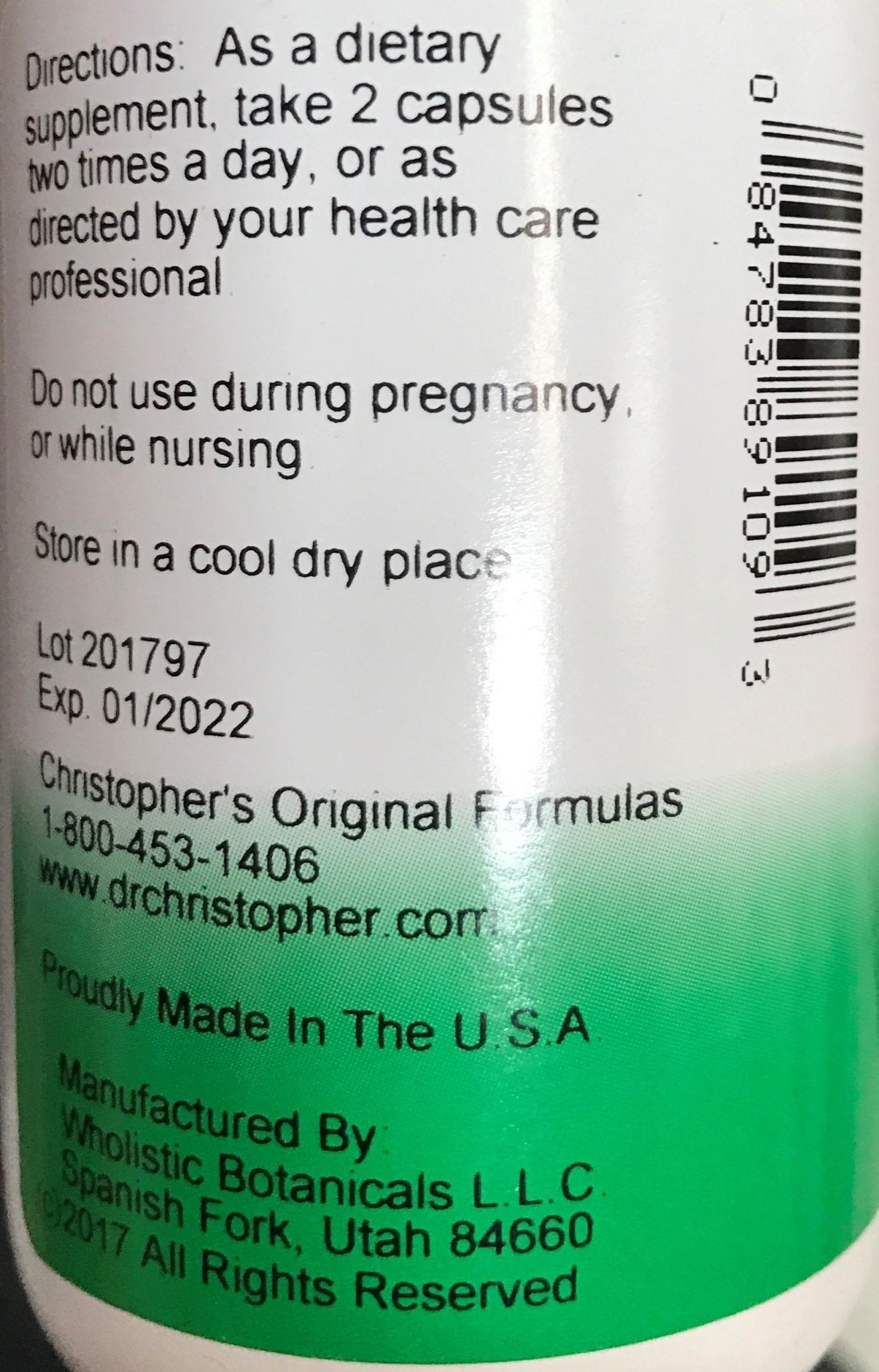 Christopher's Original Formulas Sinus Plus, Sinus Support Capsules, Whole Herb Synergistic Blend, 100 Count - TrustMedUSA