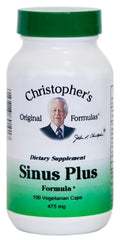 Christopher's Original Formulas Sinus Plus, Sinus Support Capsules, Whole Herb Synergistic Blend, 100 Count - TrustMedUSA