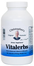 Christopher's Original Formulas Vitalerbs, Nutrient-Rich Herbal Supplement, 180 Veg Caps - TrustMedUSA