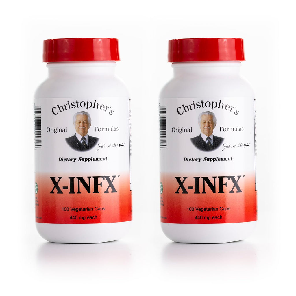 Christopher's Original Formulas X-INFX Formula, Natural Immune Support, 2 Pack, 100 Caps Each - TrustMedUSA