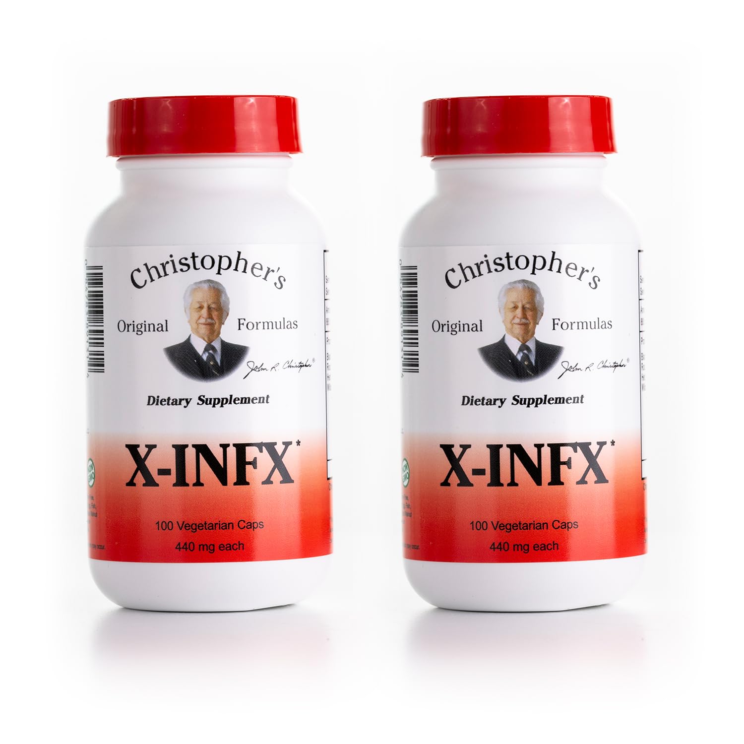 Christopher's Original Formulas X-INFX Formula, Natural Immune Support, 2 Pack, 100 Caps Each - TrustMedUSA