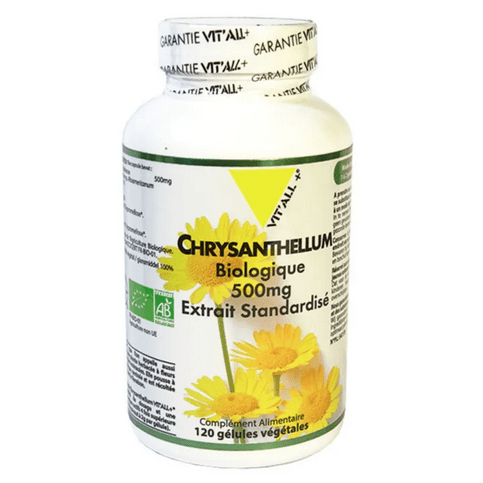 Chrysanthellum BIO 500 mg Extrait standardisé 120 gélules VIT'ALL+ - TrustMedUSA
