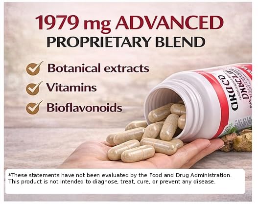 Circulation & Vein Support Supplement - Vitamins E & B3, Ginkgo Biloba, Horse Chestnut, Gotu Kola, Grape Seed, Butcher's Broom & Citrus Bioflavonoids - 1979 mg Formula - 90 Capsules - 30 Days Supply. - TrustMedUSA
