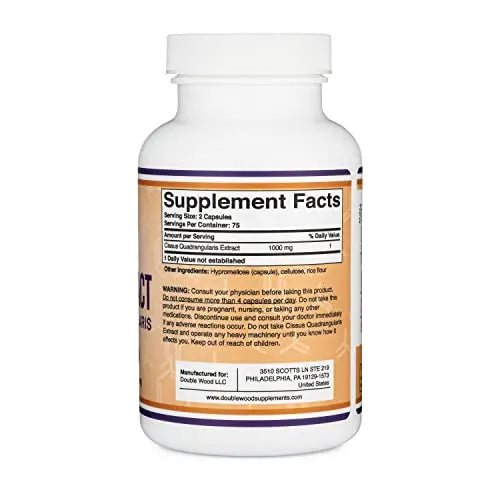 Cissus Quadrangularis Super Extract, 150 Capsules, Manufactured in The USA, Dietary - TrustMedUSA