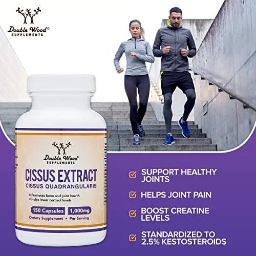 Cissus Quadrangularis Super Extract, 150 Capsules, Manufactured in The USA, Dietary - TrustMedUSA