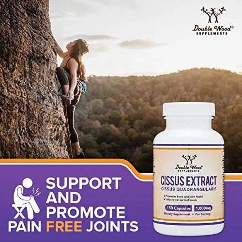 Cissus Quadrangularis Super Extract, 150 Capsules, Manufactured in The USA, Dietary - TrustMedUSA