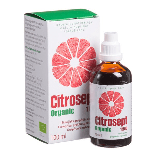 Citrosept Organic 1500 Ecologic Grapefruit Extract Immune System Health 100ml - TrustMedUSA