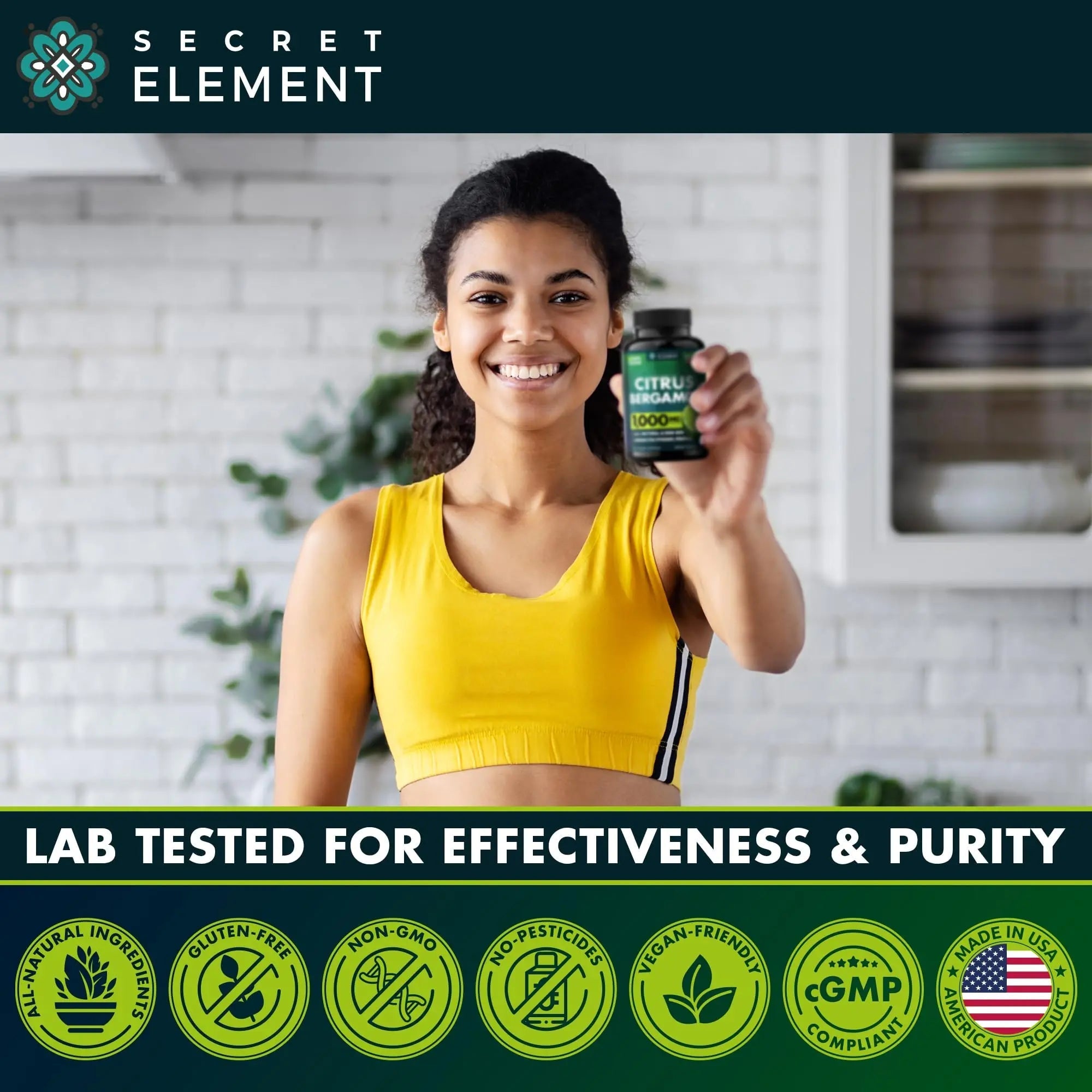 Citrus Bergamot Extract 1000mg - Citrus Bergamot Supplement for Heart, Immune System - TrustMedUSA