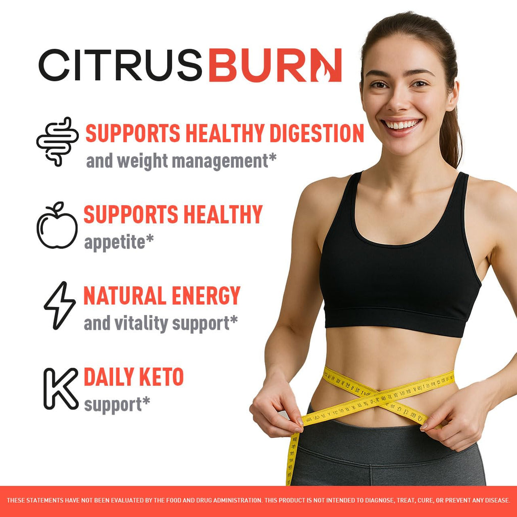 Citrus Burn Capsules - Official CitrusBurn Pills Supplement Support All Natural Ingredients Advanced Formula Premium Multivitamin for Overall Health & Wellness, 60 Capsules for 1 Month - TrustMedUSA