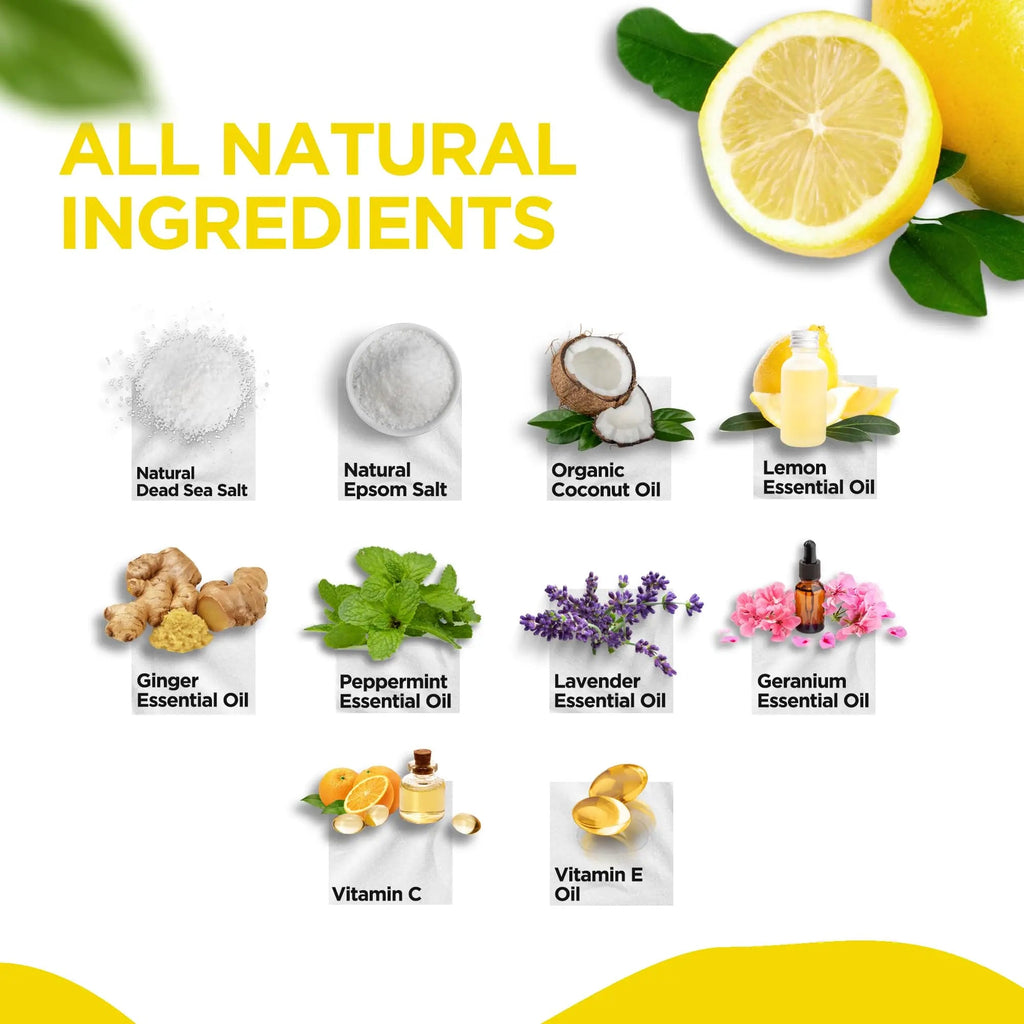 Citrus Detox Foot Soak with Epsom Salt - for Foot Callus, Immune Boost, Damaged Toenail - TrustMedUSA