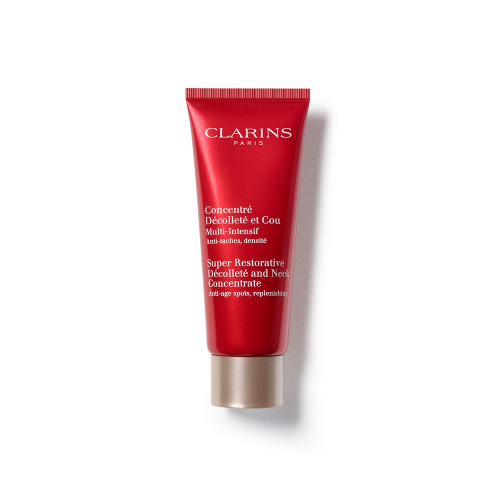 Clarins Super Restorative Décolleté and Neck Concentrate | Deeply Replenishing, Anti-Aging Cream For Mature Skin | Skin Texture Is Refined and Chest Creases Are Visibly Diminished After 4 Weeks* - Maple Wellness Supplements