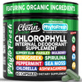 Clean Nutra Chlorophyll Capsules Supplement Internal Deodorant Peppermint, Sea Moss, Parsley, Chlorella, Spirulina, Slippery Elm, Ashwagandha, PhytoFresh Greens Detox Pills - TrustMedUSA