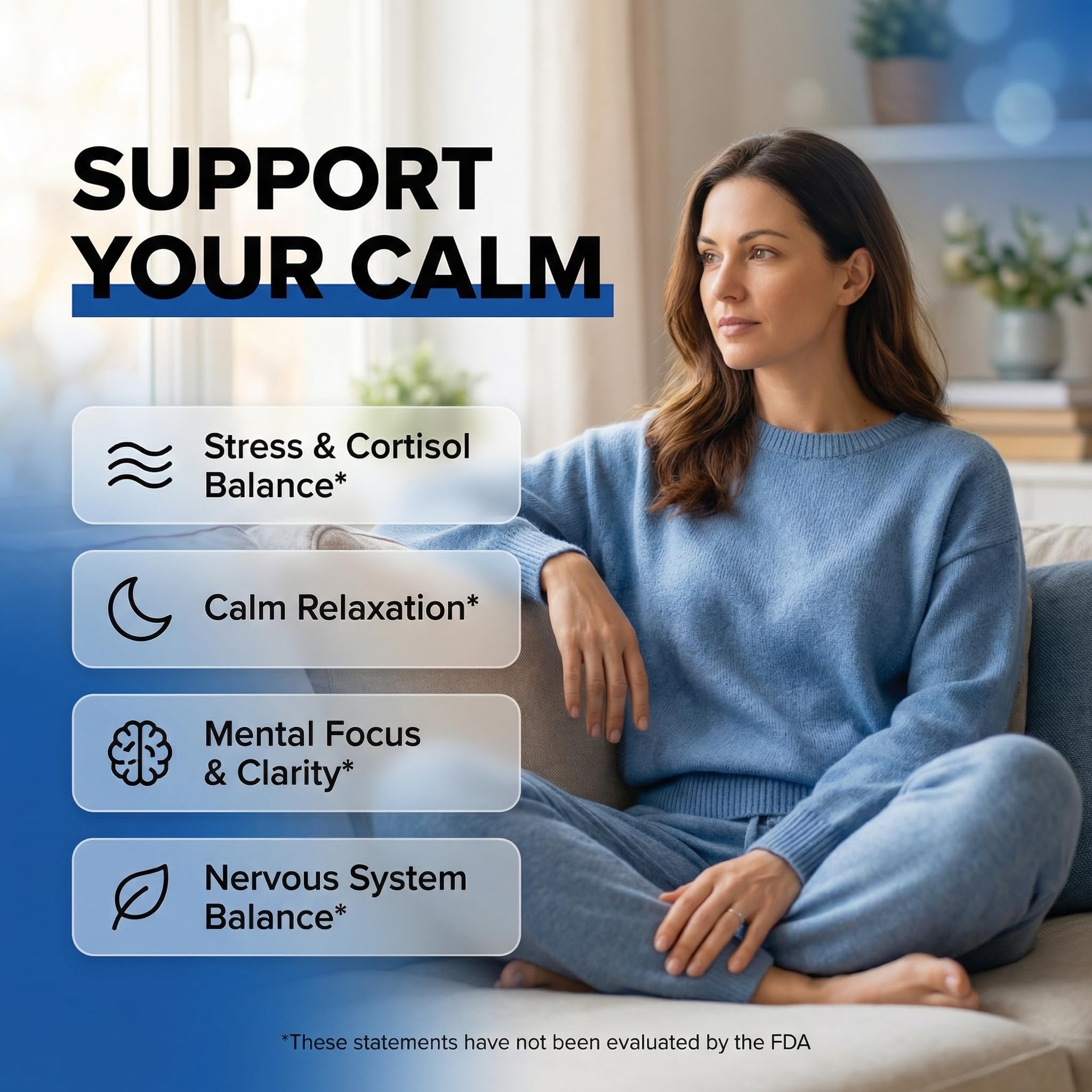 Clean Nutra Cortisol Supplement Gummies L-Theanine Magnesium Ashwagandha Apigenin Vitamin B6 Sleep and Calm Support Lavender Chicory Prebiotic Advanced Gummy Formula - TrustMedUSA
