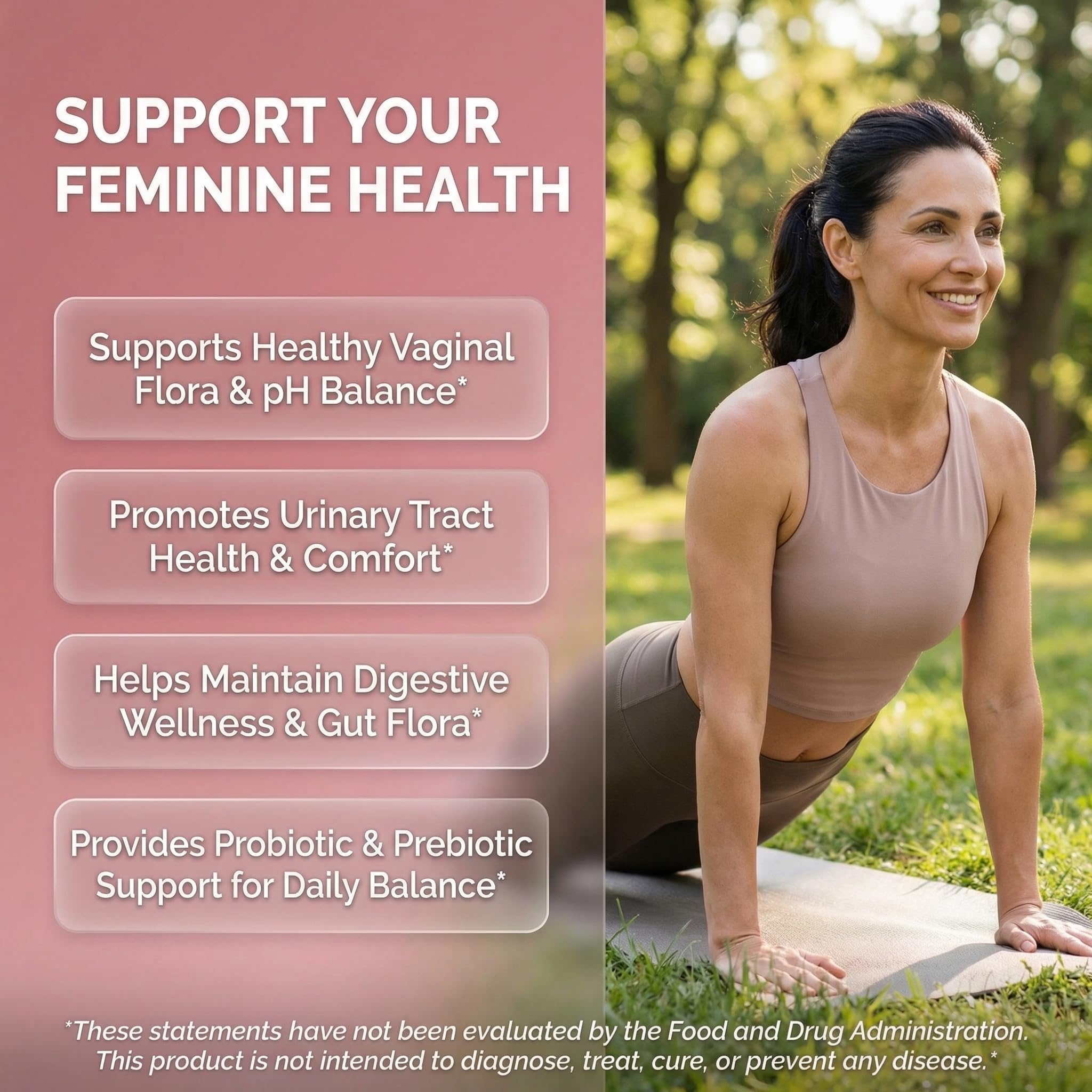 Clean Nutra Vaginal Probiotics for Women + Prebiotics Digestive Enzymes Bromelain Cranberry D Mannose Horsetail Black Cohosh Artichoke Hibiscus Flowers Probiotic for Digestive Health 90 Vegan Capsules - TrustMedUSA