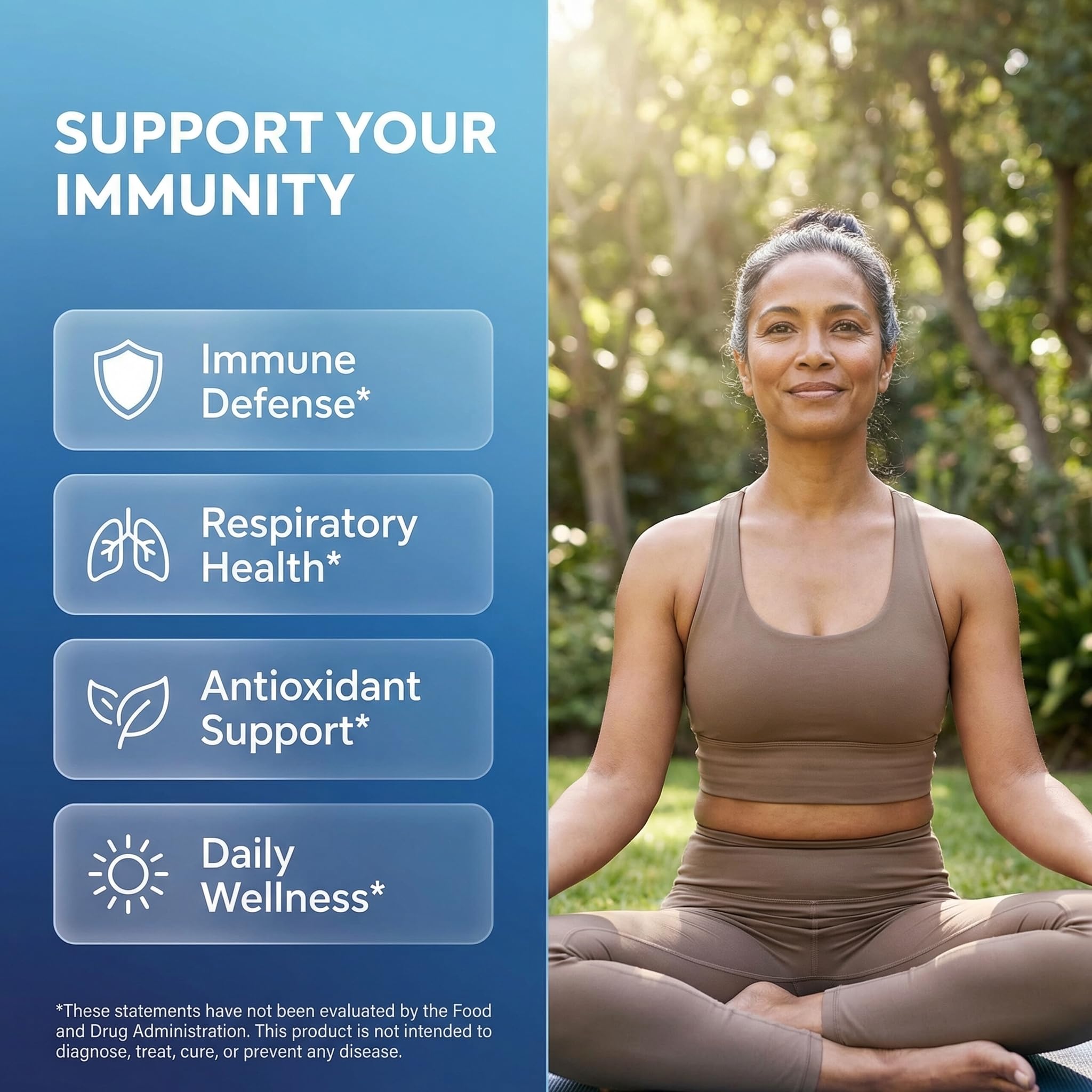Clean Nutraceuticals Immune Defense Support Supplement 8 in 1 with Zinc 50mg Quercetin, VIT C 1000mg, Vitamin D3 5000 IU, Elderberry, Ginger - TrustMedUSA