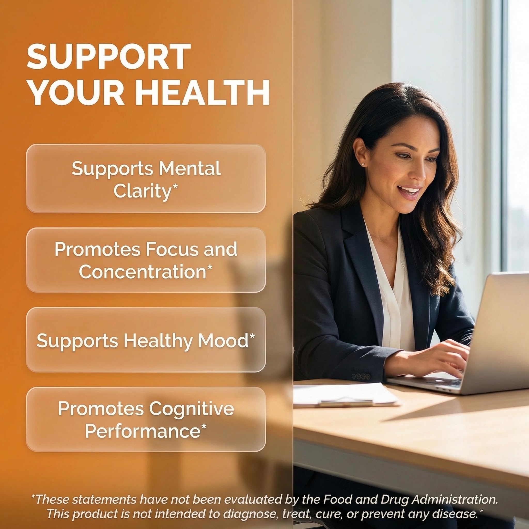 Clean Nutraceuticals L Tyrosine Mucuna Pruriens Bacopa Monnieri Ashwagandha Focus Supplement w/N-Acetyl Cysteine NAC 5-HTP Ginkgo Biloba Alpha GPC Vitamin C D B1 B12 - TrustMedUSA