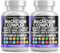 Clean Nutraceuticals Magnesium Complex with Magnesium Glycinate Citrate Malate Oxide Taurate Aspartate Orotate & Mag Chloride, Zinc Copper Manganese (90 Count (Pack of 2)) - TrustMedUSA