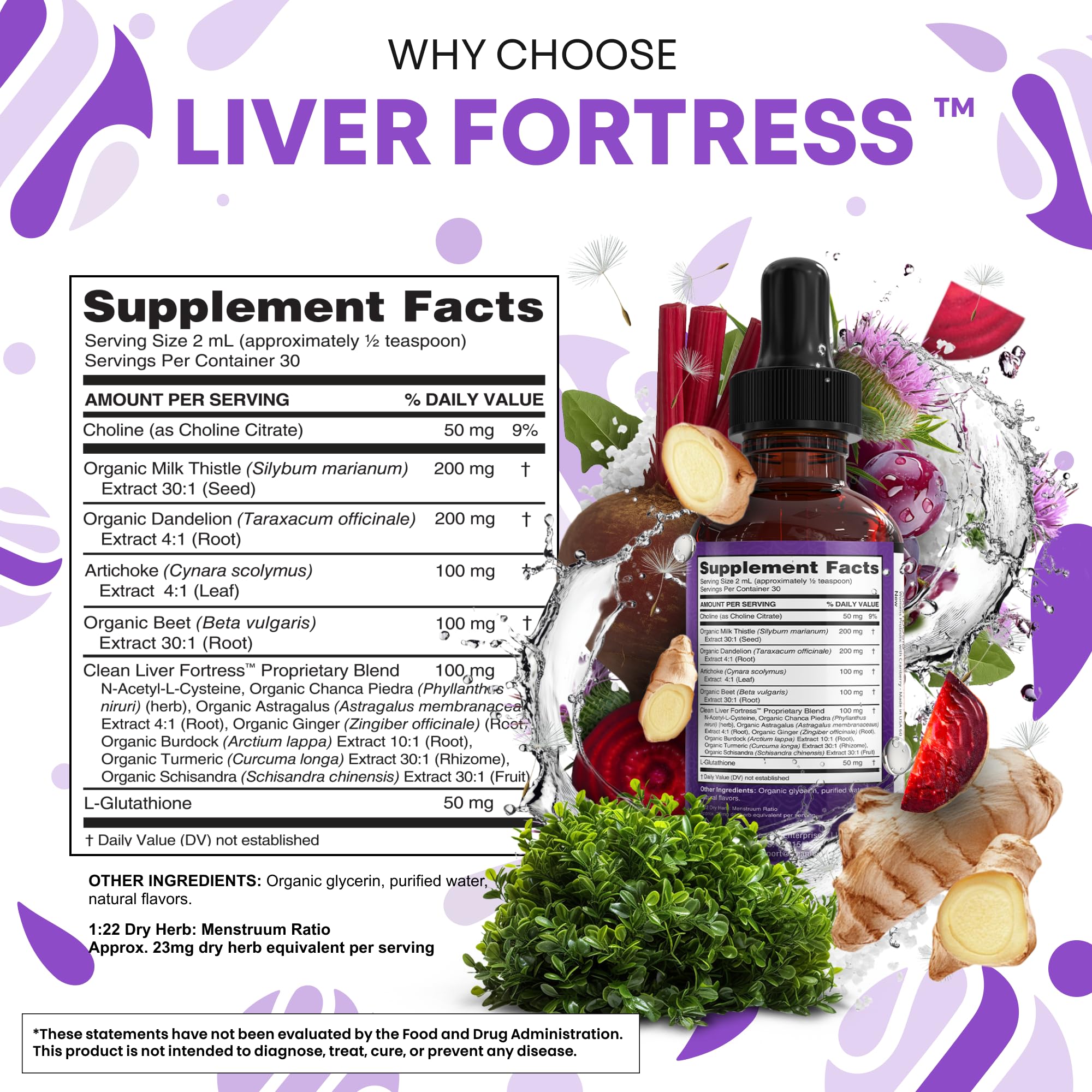 Clean Nutraceuticals Milk Thistle NAC Liver Cleanse Detox & Repair Supplement Liver Support Liquid Drops with Dandelion Extract, Artichoke, Chanca Piedra, Choline - TrustMedUSA