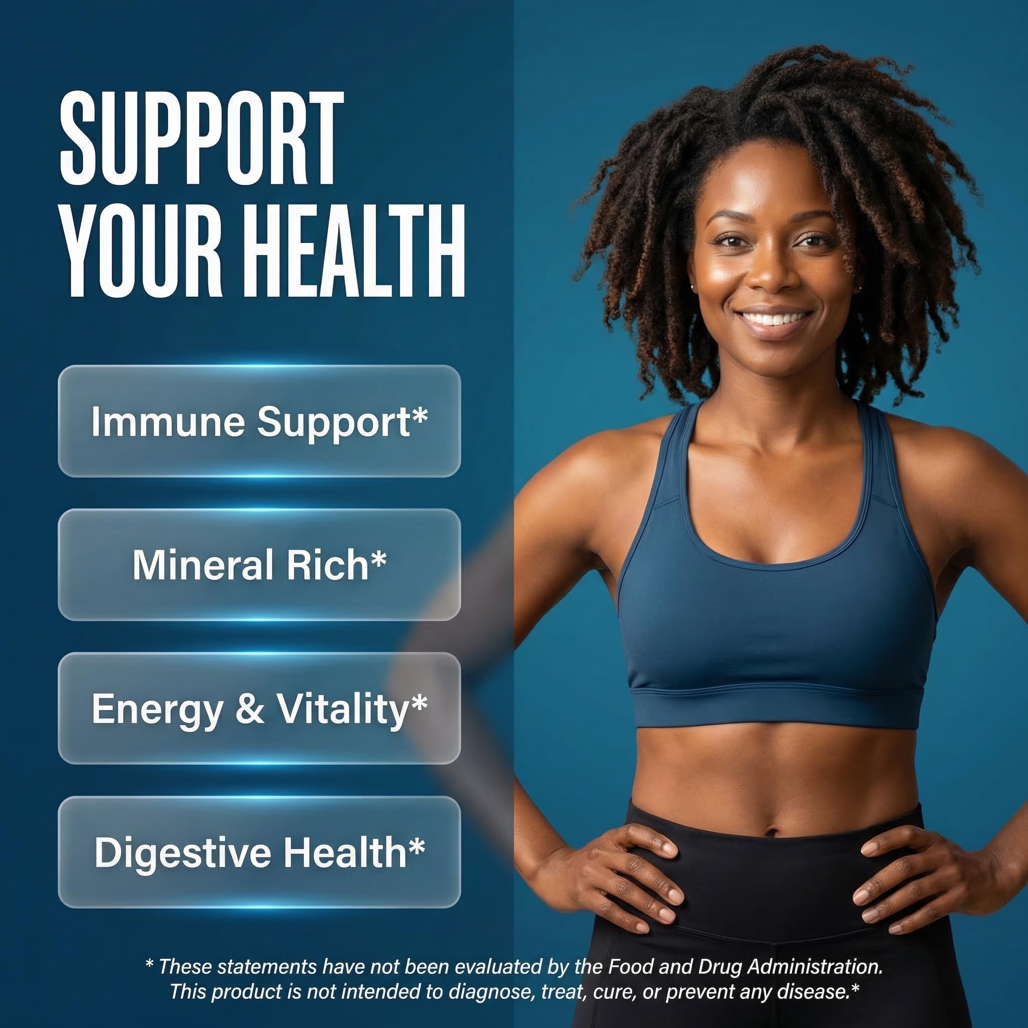 Clean Nutraceuticals Sea Moss Black Seed Oil Ashwagandha Turmeric Bladderwrack Burdock & Vitamin C Vitamin D3 with Elderberry - TrustMedUSA