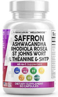 Clean Saffron Supplements with Ashwagandha 8000mg - Mood Support with L-Theanine - TrustMedUSA