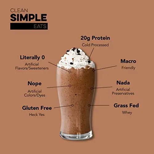 Clean Simple Eats Chocolate Brownie Batter Whey Protein Powder, Natural Sweetened - TrustMedUSA