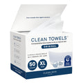 Clean Skin Club Clean Towels XL®, 100% USDA Biobased Face Towel, Disposable Face - TrustMedUSA
