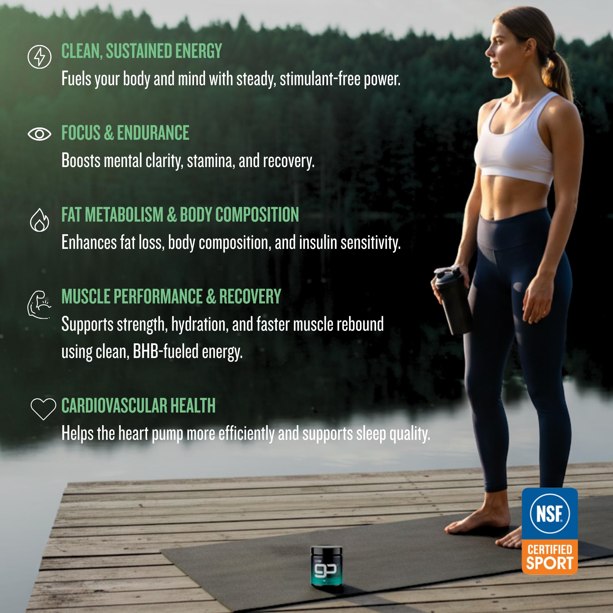 CleanForm Nutrition goBHB® Clean Energy Powder | NSF Sport Certified | Cellular Fuel with BHB Salts | Enhances Endurance, Mental Clarity, Hydration & Recovery | No Caffeine or Sugar | Neutral Flavor - TrustMedUSA