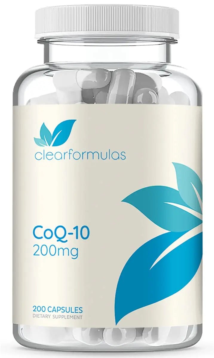 Clear Formulas CoQ10 200mg 200 Capsules Quick Absorption Non-GMO - TrustMedUSA