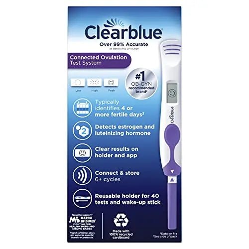 Clearblue Connected Ovulation Test System featuring Bluetooth connectivity and Advanced - TrustMedUSA