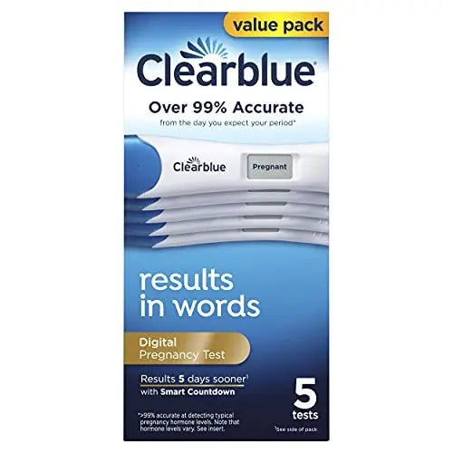 Clearblue Digital Pregnancy Test with Smart Countdown, Multi, 5 count - TrustMedUSA