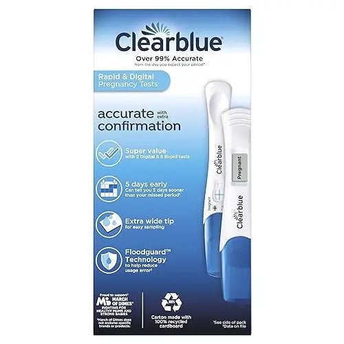 Clearblue Pregnancy Test Combo Pack, 10ct - Digital with Smart Countdown & Rapid - TrustMedUSA