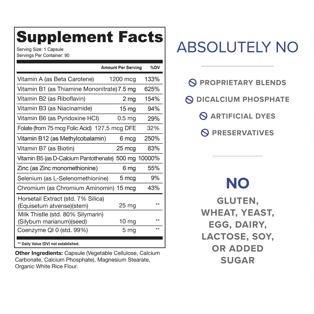 ClearZine Acne Pills for Teens & Adults | Clear Skin Supplement, Vitamins for Hormonal & Cystic Acne | Stop Breakouts, Oily Skin and Zits, 90 Caps - TrustMedUSA