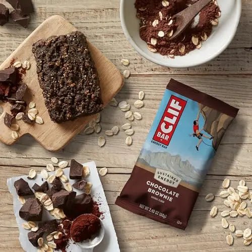 CLIF BAR - Chocolate Brownie Flavor - Made with Organic Oats - Non-GMO - TrustMedUSA