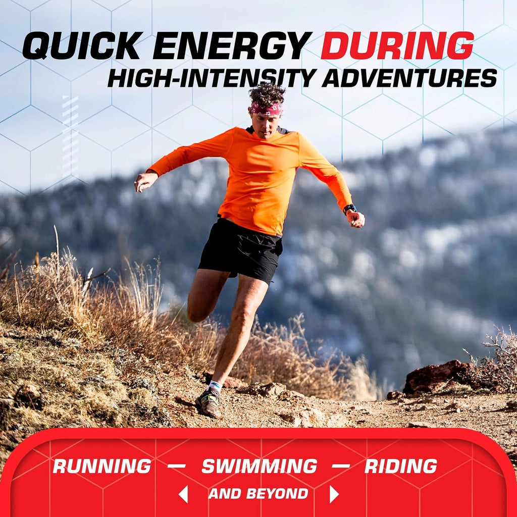 CLIF BLOKS - Black Cherry Flavor with Caffeine - Energy Chews - Non-GMO - TrustMedUSA