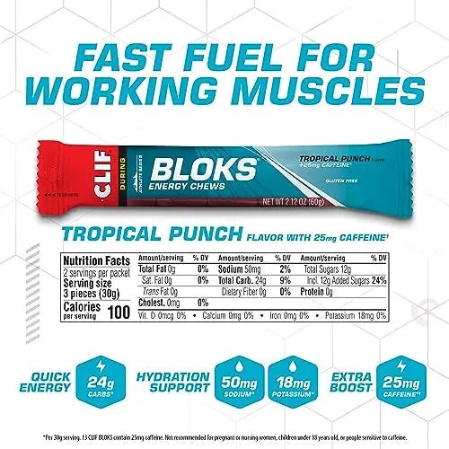 CLIF BLOKS - Energy Chews - Variety Pack - Non-GMO - Plant Based - TrustMedUSA