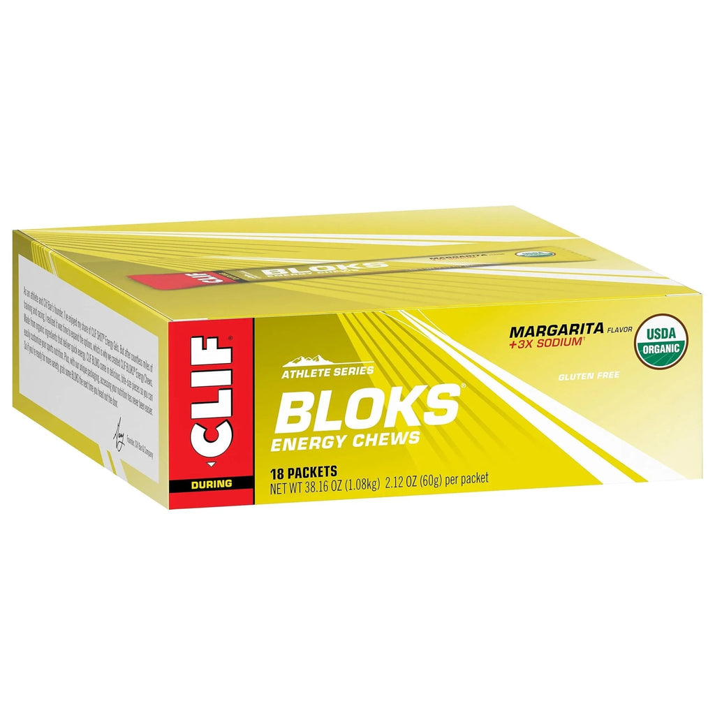CLIF BLOKS - Margarita Flavor with 3X Sodium - Energy Chews - Non-GMO - TrustMedUSA