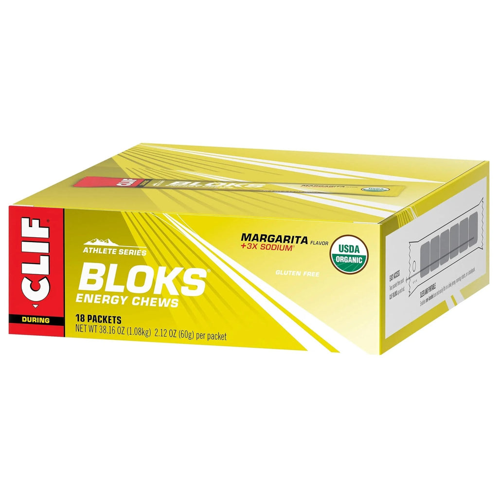 CLIF BLOKS - Margarita Flavor with 3X Sodium - Energy Chews - Non-GMO - TrustMedUSA