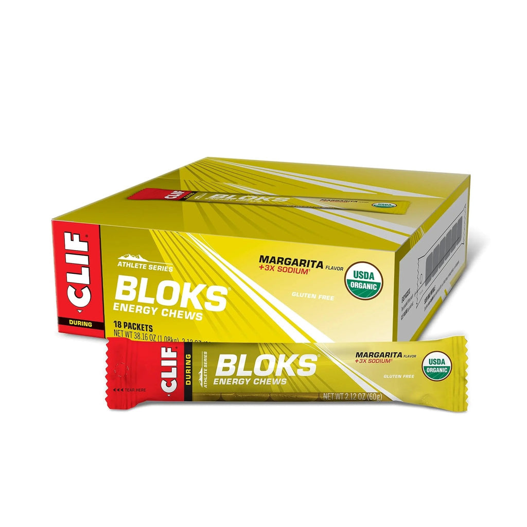 CLIF BLOKS - Margarita Flavor with 3X Sodium - Energy Chews - Non-GMO - TrustMedUSA
