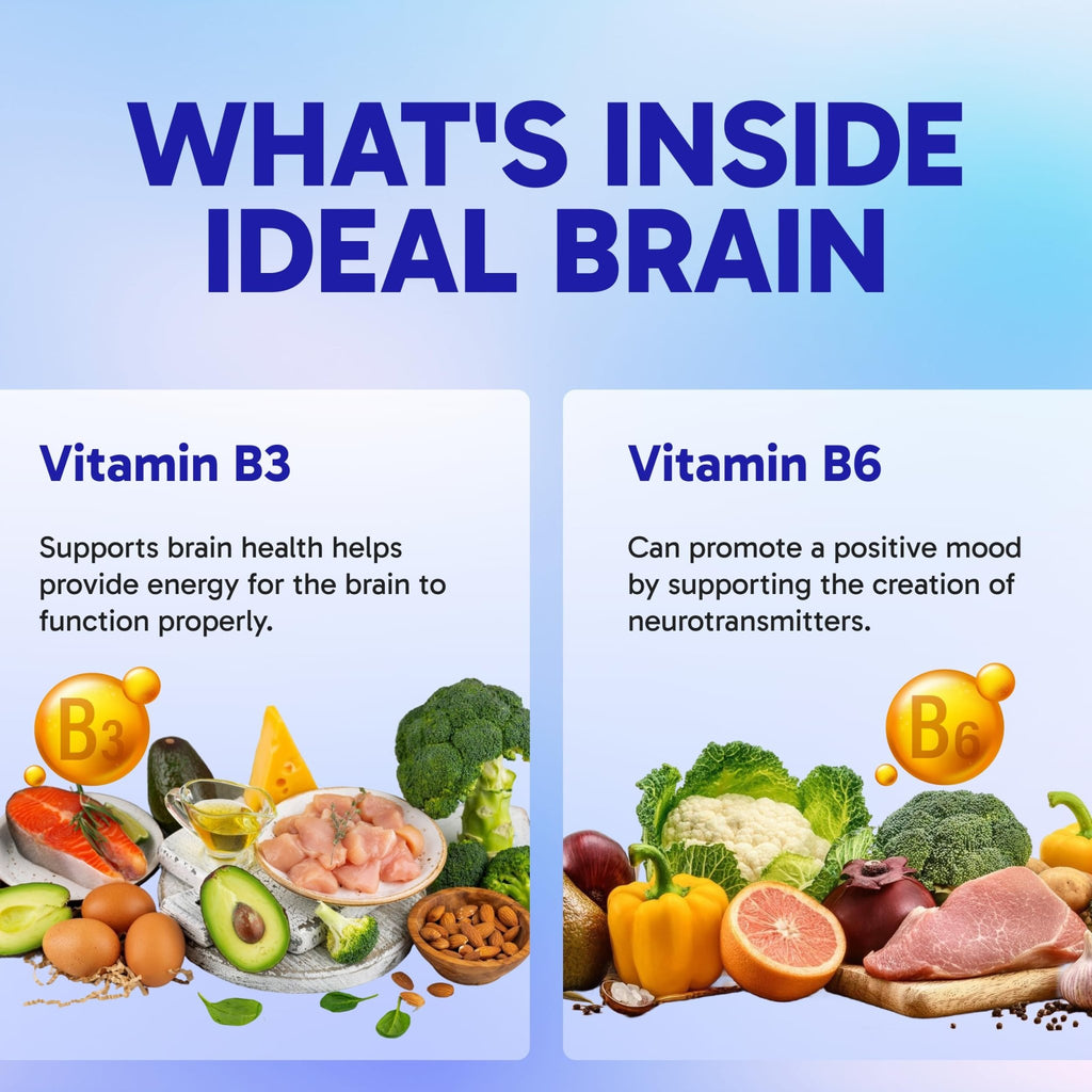 Clinical Effects Ideal Brain - Dietary Supplement for Nootropic Focus and Memory Support - 30 Capsules - B Vitamins, GABA, Alpha-GPC - Helps Support Mental Focus, and Optimal Brain Function - TrustMedUSA