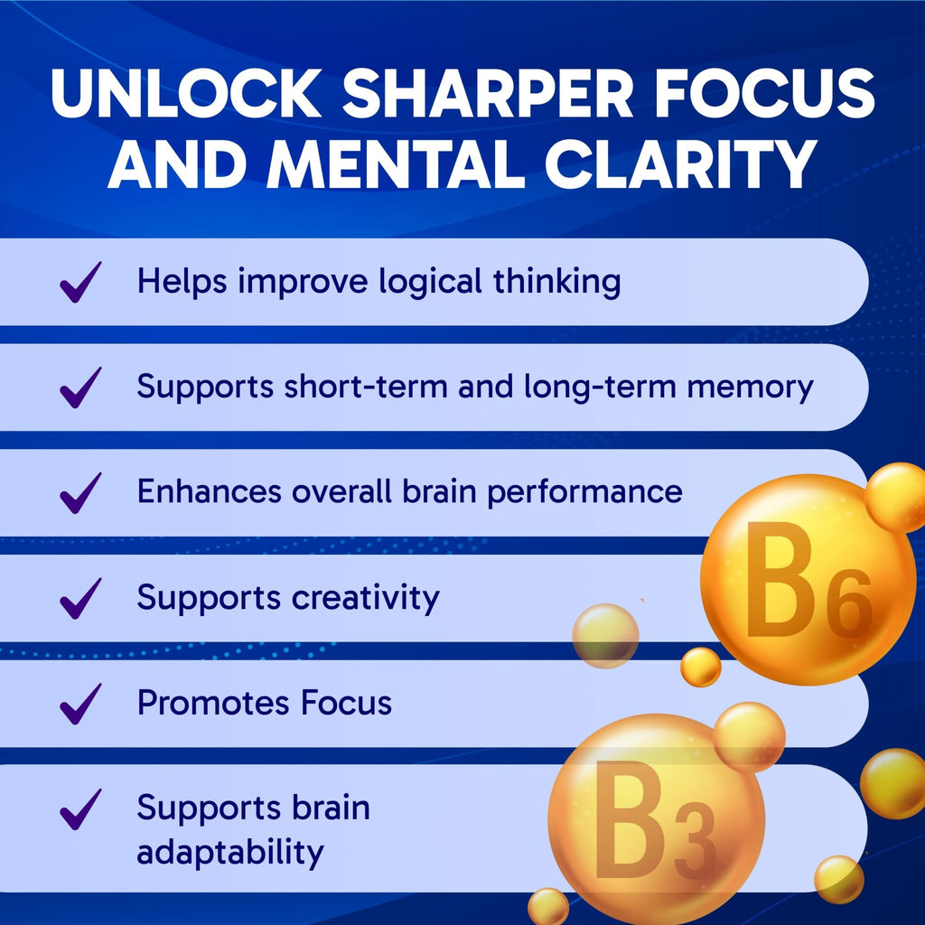 Clinical Effects Ideal Brain - Dietary Supplement for Nootropic Focus and Memory Support - 30 Capsules - B Vitamins, GABA, Alpha-GPC - Helps Support Mental Focus, and Optimal Brain Function - TrustMedUSA