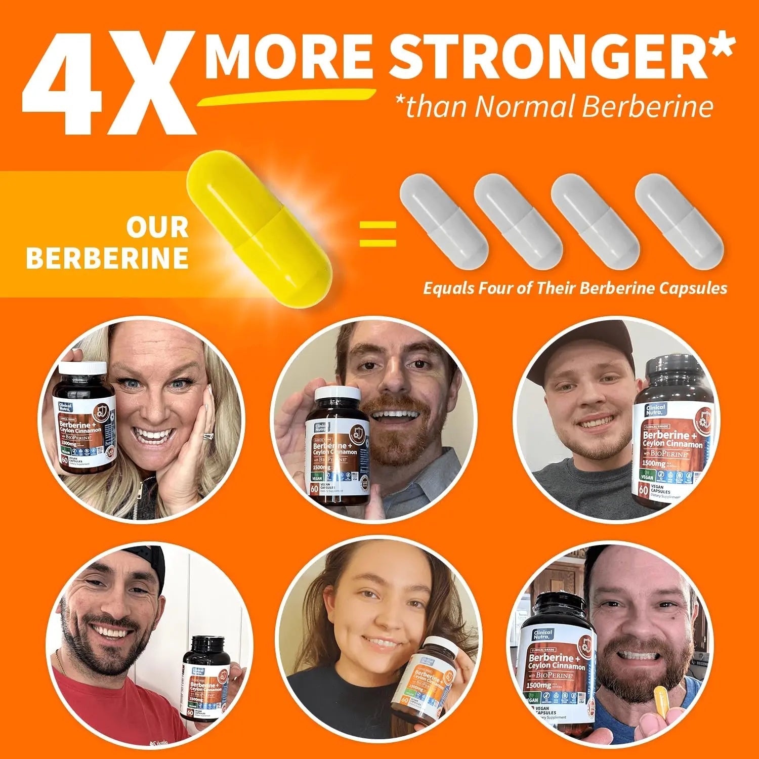 Clinical Grade Berberine Supplement 1500mg HCL Plus Ceylon Cinnamon Weight Managemen - TrustMedUSA