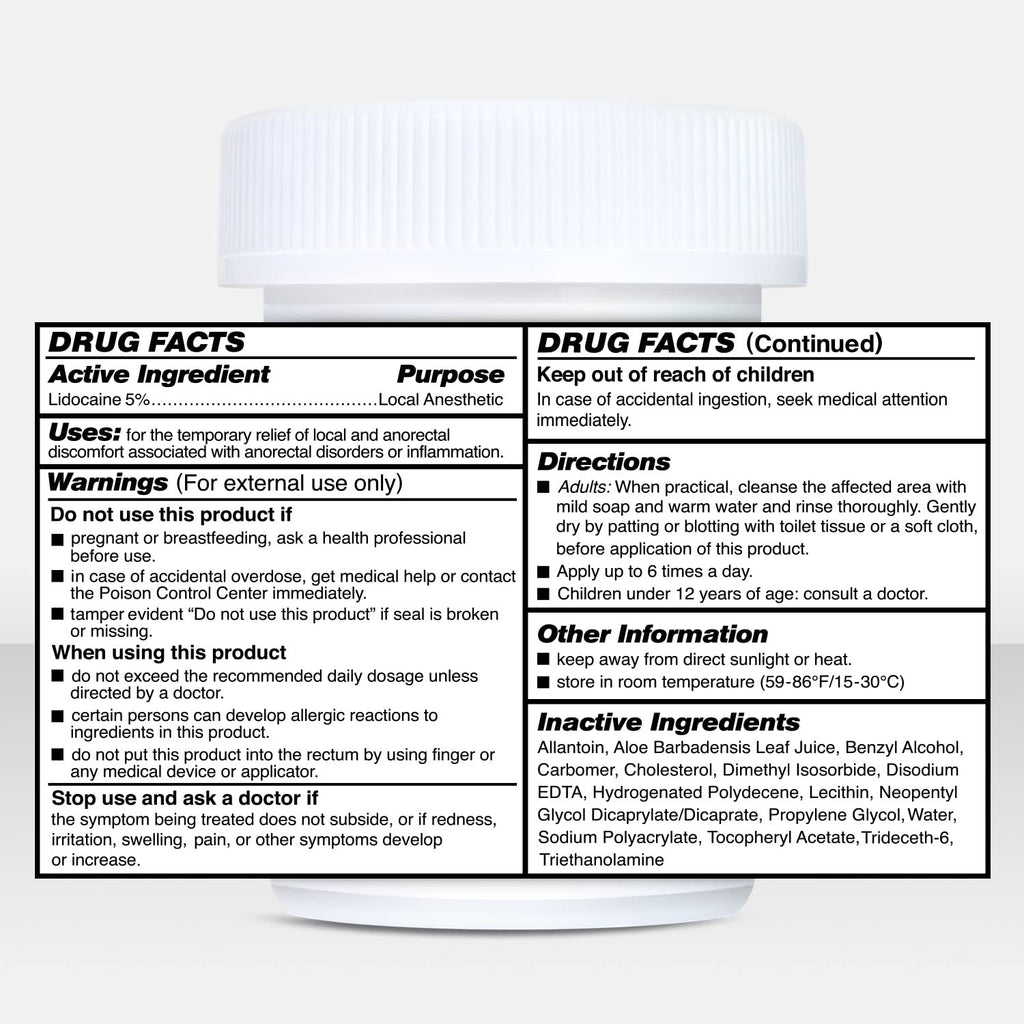 Clinical Resolution Numb Master 5% Lidocaine Cream Fast-Acting OTC anesthetic for Pain, Itch, Burns & Hemorrhoids with Vitamin E & Aloe for Soothing Relief Maximum Strength 4.2 Ounce - TrustMedUSA