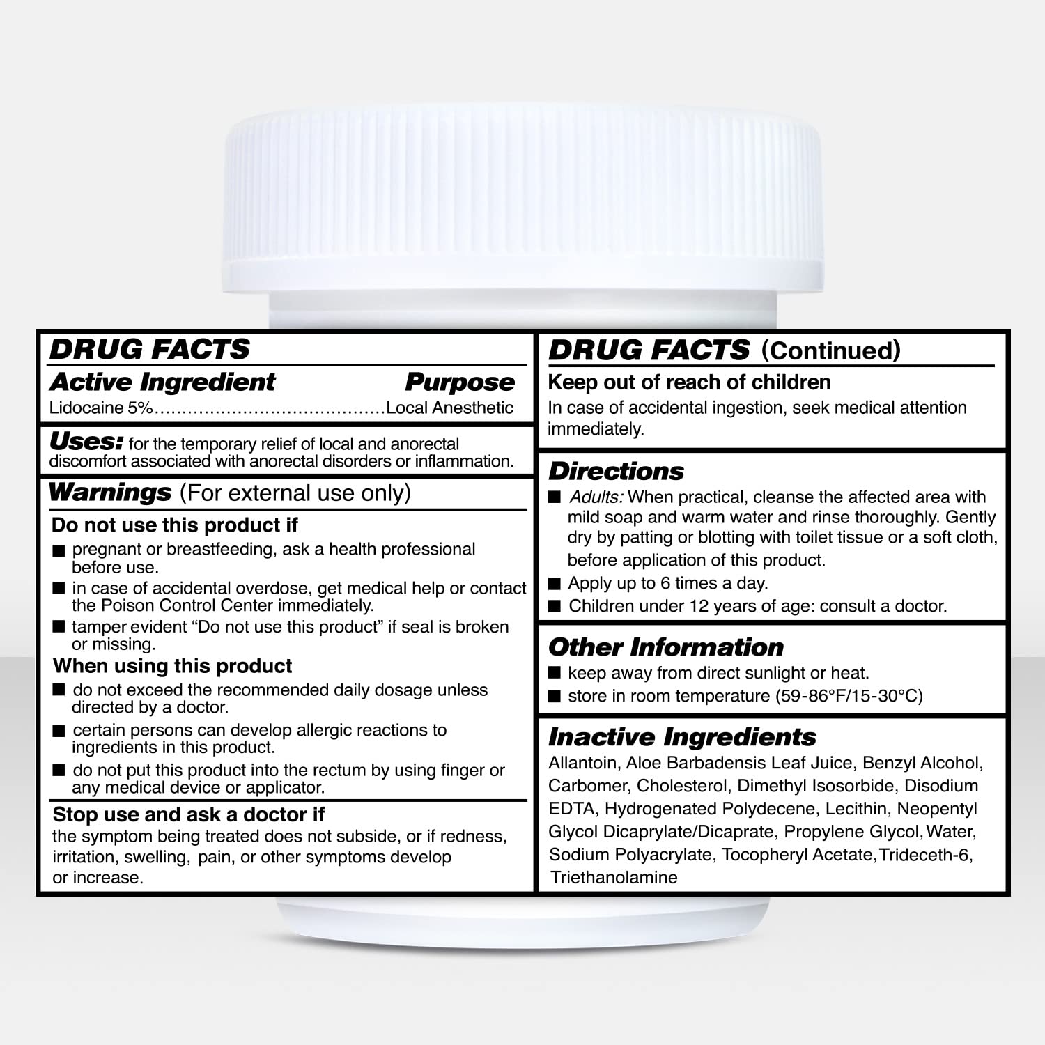 Clinical Resolution Numb Master 5% Lidocaine Cream Fast-Acting OTC anesthetic for Pain, Itch, Burns & Hemorrhoids with Vitamin E & Aloe for Soothing Relief Maximum Strength 4.2 Ounce - TrustMedUSA