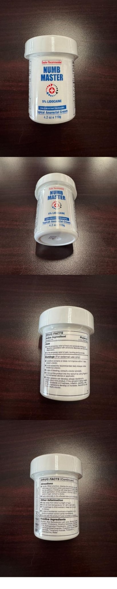 Clinical Resolution Numb Master 5% Lidocaine Cream Fast-Acting OTC anesthetic for Pain, Itch, Burns & Hemorrhoids with Vitamin E & Aloe for Soothing Relief Maximum Strength 4.2 Ounce - TrustMedUSA