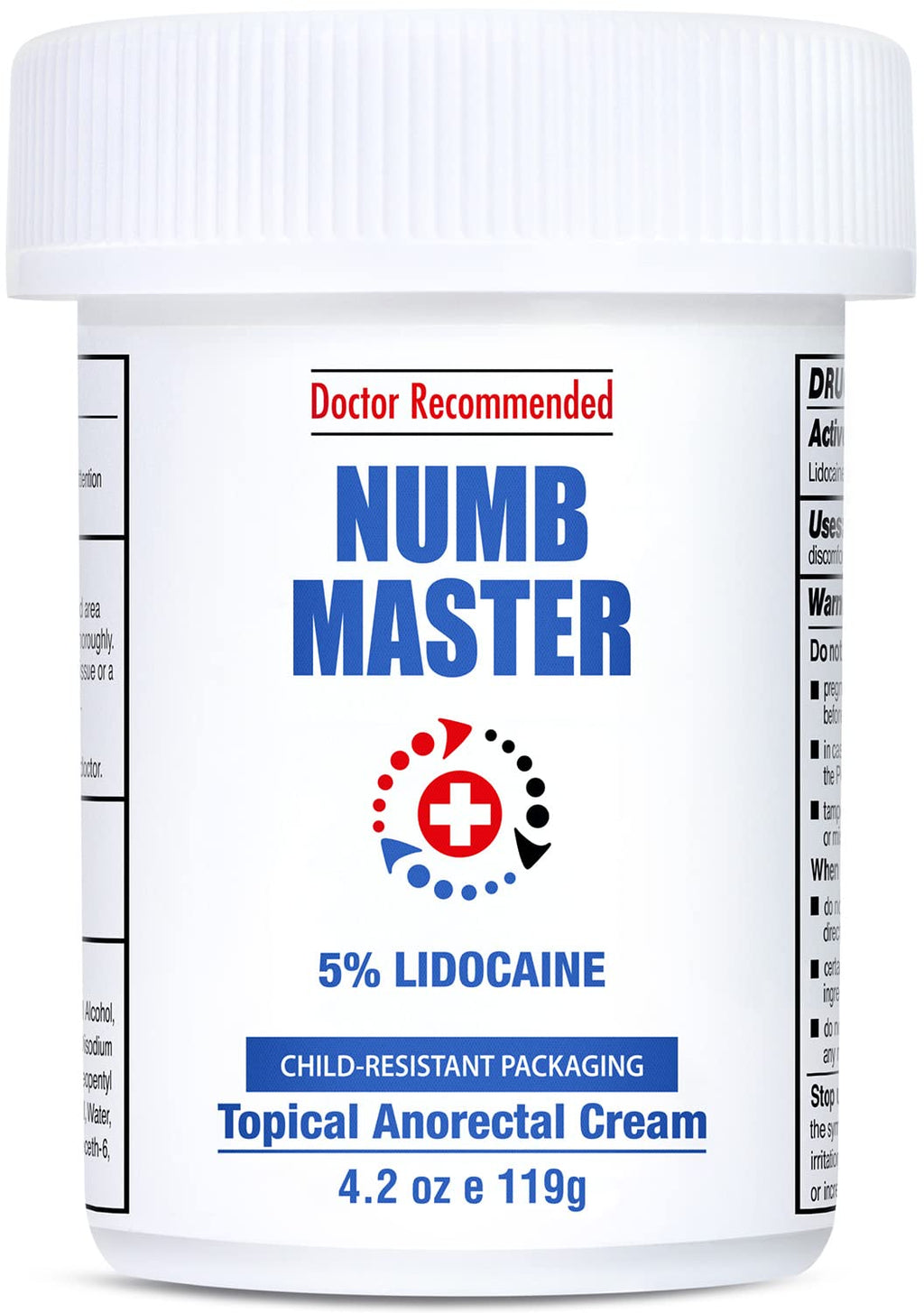 Clinical Resolution Numb Master 5% Lidocaine Cream Fast-Acting OTC anesthetic for Pain, Itch, Burns & Hemorrhoids with Vitamin E & Aloe for Soothing Relief Maximum Strength 4.2 Ounce - TrustMedUSA