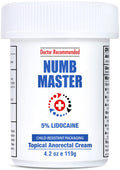Clinical Resolution Numb Master 5% Lidocaine Cream Fast-Acting OTC anesthetic for Pain, Itch, Burns & Hemorrhoids with Vitamin E & Aloe for Soothing Relief Maximum Strength 4.2 Ounce - TrustMedUSA